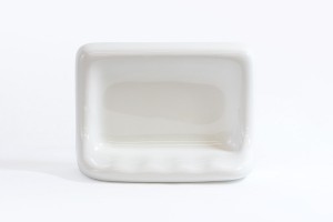 Glossy Surface Mount Soap Dish
