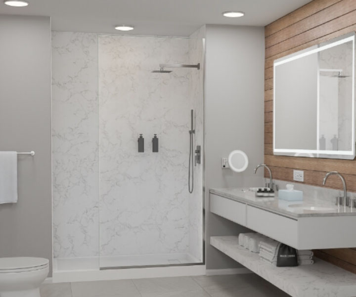 Engineered Stone Composite Shower Wall Systems